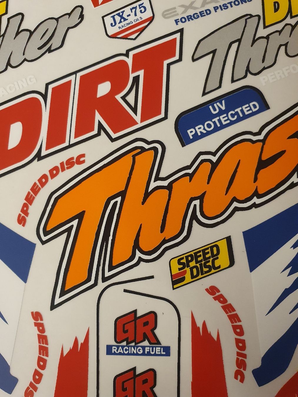 Tamiya Modellismo RC: Repro Decal Set zu Tamiya Dirt Thrasher – Nuovo (secondo la descrizione) da Pfäffikon ZH venduto da Domdalion 2