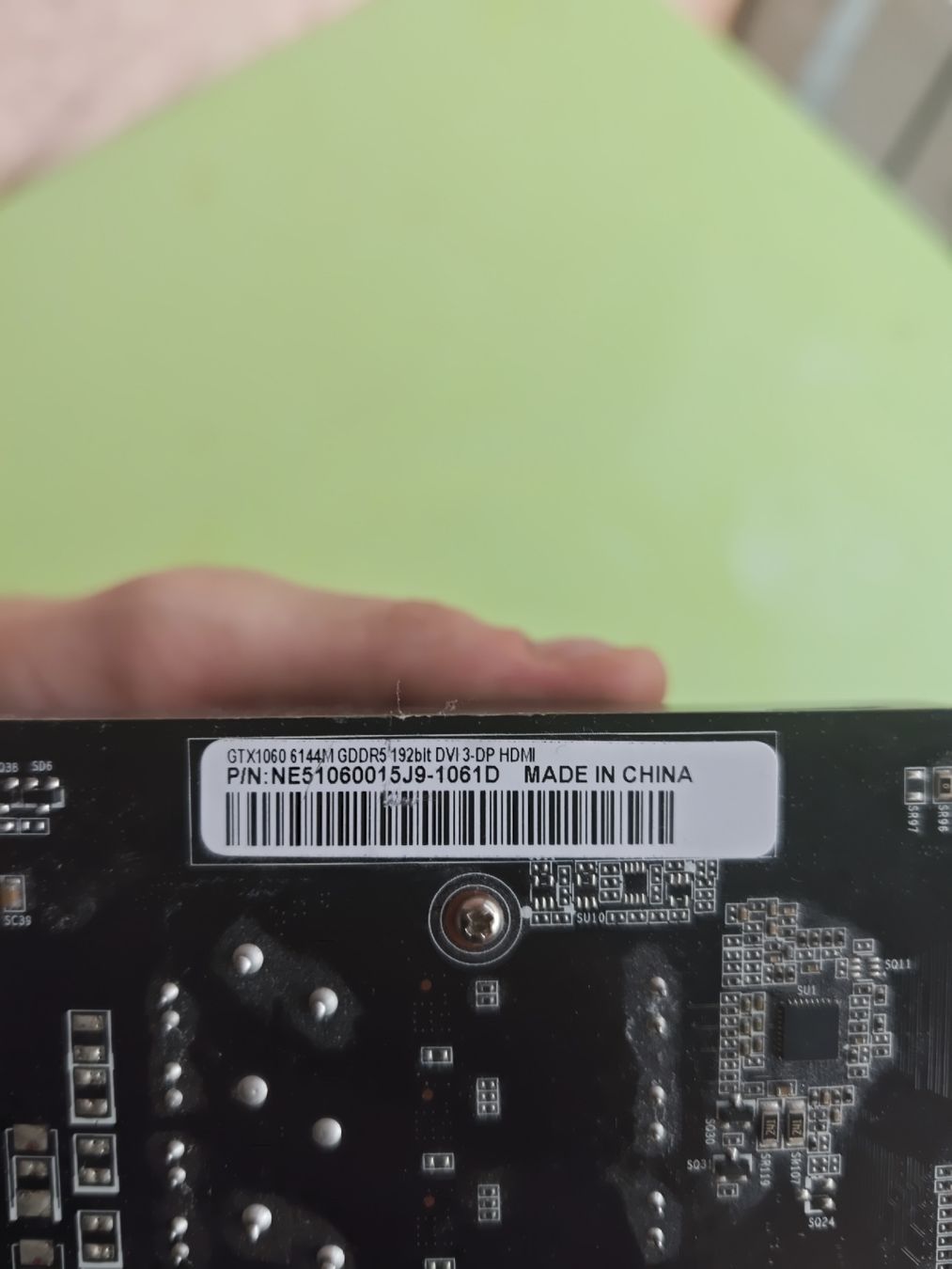 Nvidia Cartes graphiques: Nvidia Palit GTX 1060 6GB – D'occasion à Sarnen par Laut_musik 2