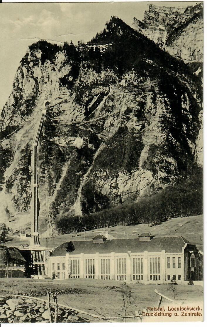 Cartoline postali: Netstal Loentschwerk 1917 – Usato da Hochdorf venduto da Ziegel-16