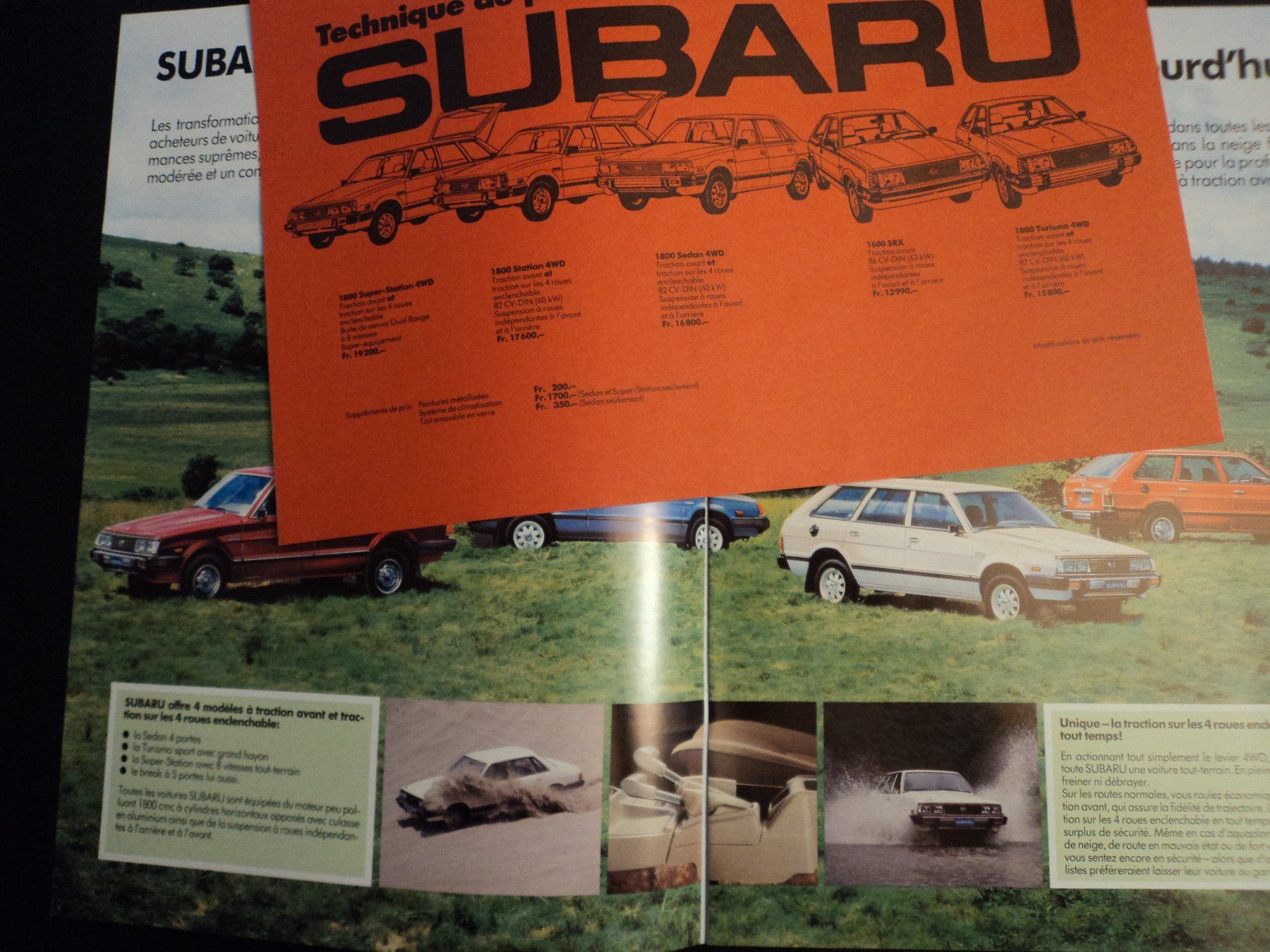Subaru Dokumente: Prospekt Subaru Jahresprogramm 1980er – Gebraucht aus Schwarzenburg von modelCARama 2