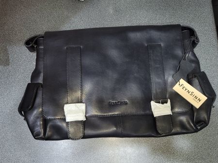 Umhängetasche Feynsinn Geneva FEN104 BLACK ECHT LEDER
