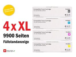 TN-248 XL - Kompat. Drucker-Patronen Toner für Brother (4x)