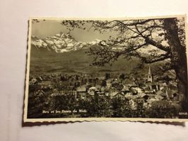 Antike Postkarte Bex et les Dents du Mid