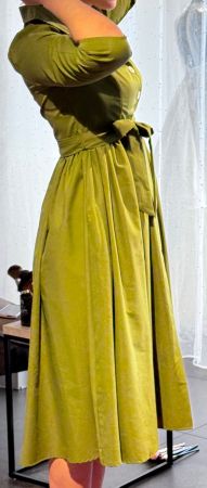 Hemdblusen Kleid G. S/M Knopfleiste, Bindeband Sommer
