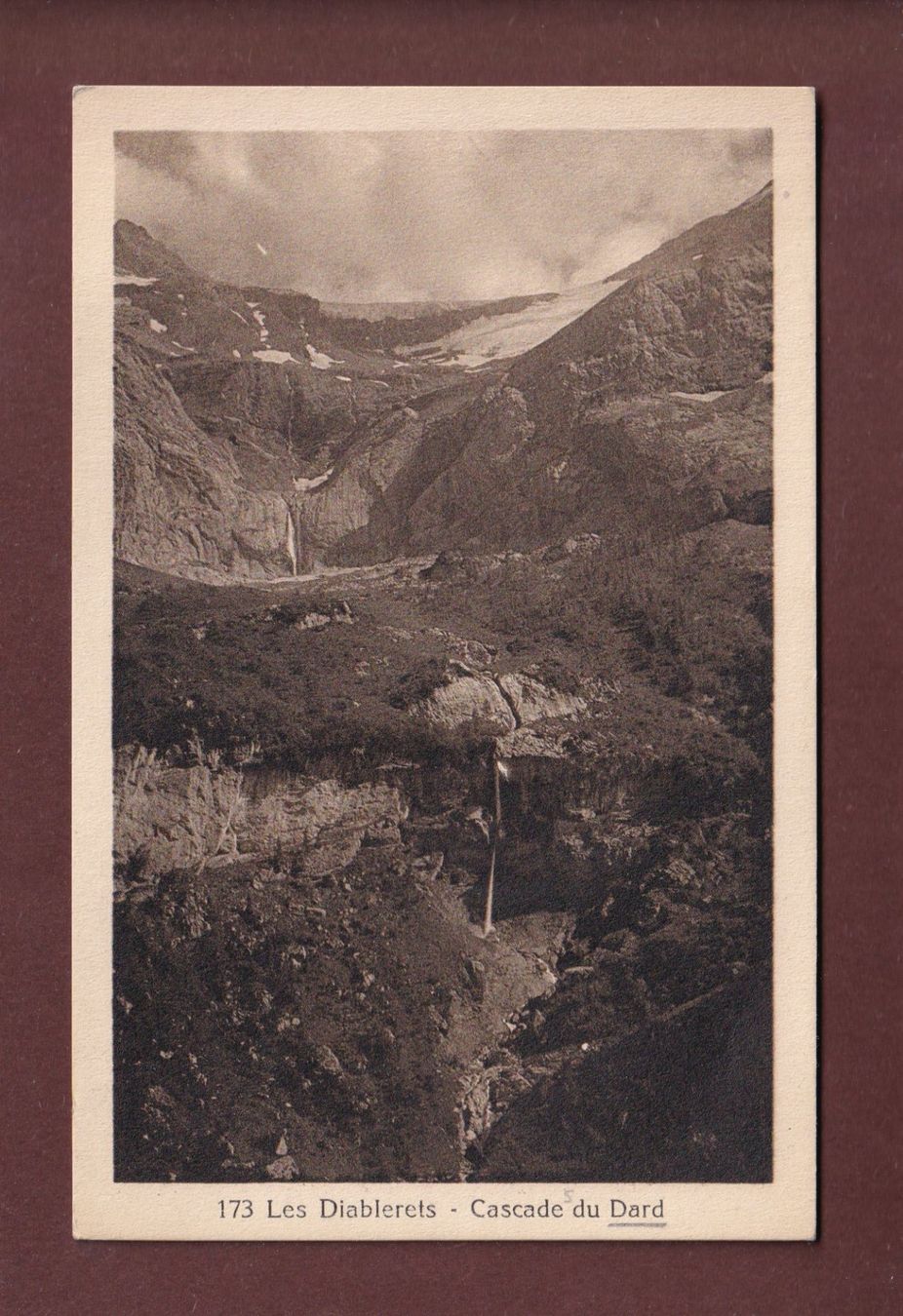 Ansichtskarten: LES DIABLERETS - Cascade du Dard – Gebraucht aus Pully von nicecards-shop