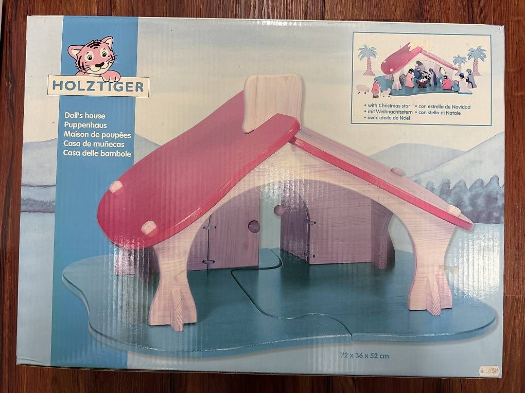 Puppenhäuser & -möbel: Puppenhaus Stall / Krippe – Neu und originalverpackt aus Stäfa von tschantscho