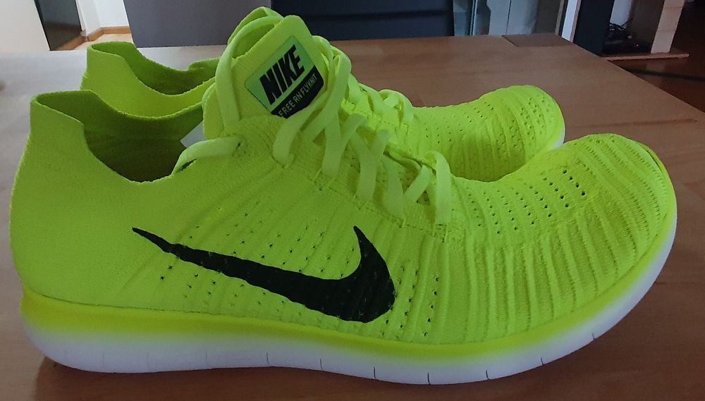 Nike Free RN Flyknit Laufschuhe Volt Gr. EUR47 5 US13 Kaufen auf Ricardo