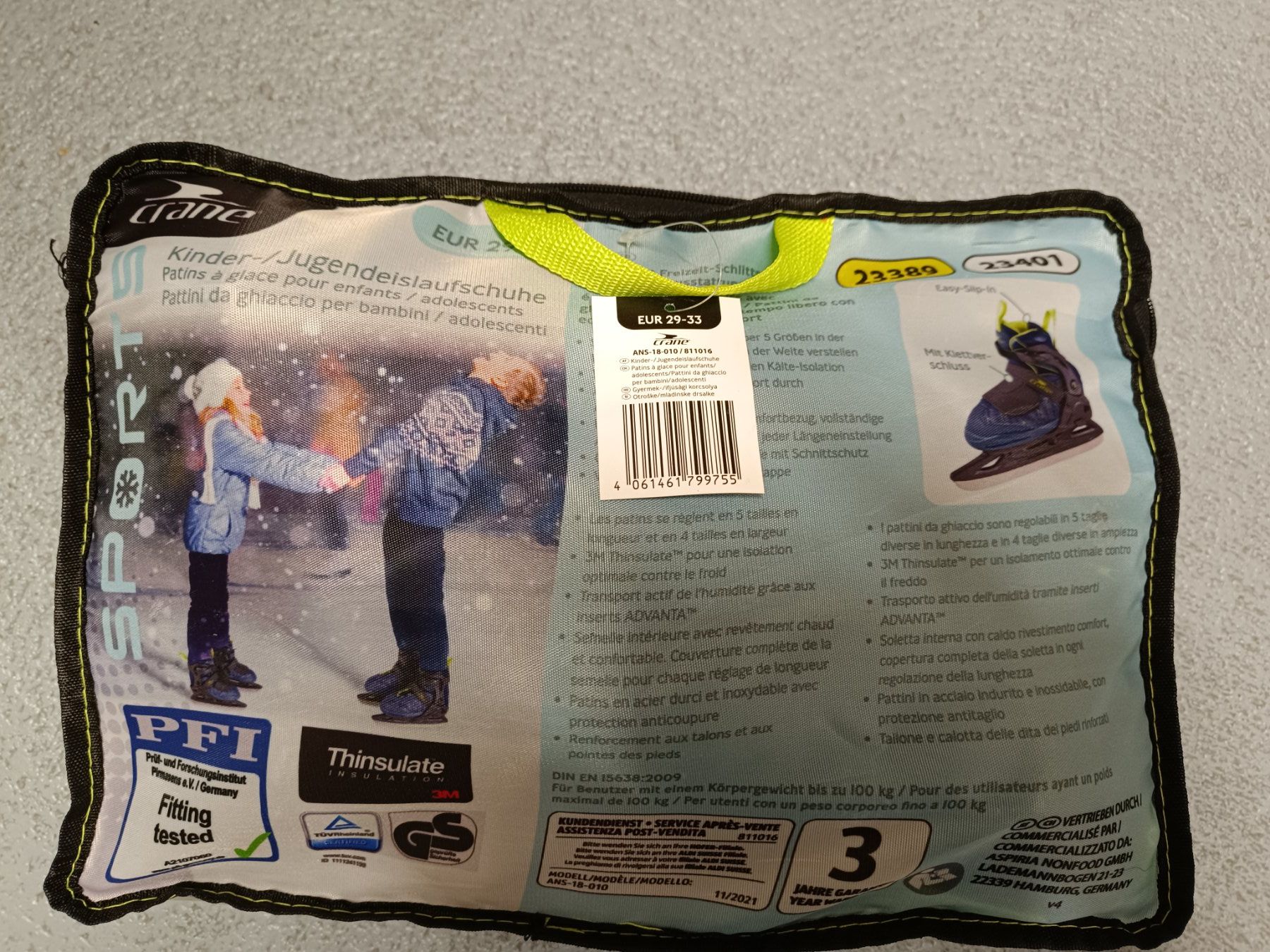 Pattini da ghiaccio: Eislaufschuhe / Schlittschuhe 29-33 – Nuovo (secondo la descrizione) da Wohlen AG venduto da Fabe3 2