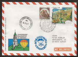 Ballon  1988 Italien  Luftpost