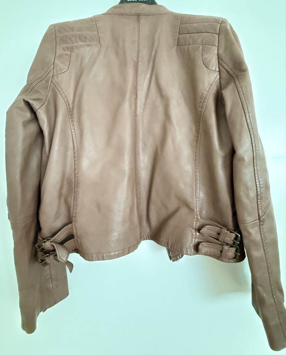 Jacken: Süd Express Leather Jacket - Women's Size M - Beige – Gebraucht aus Zollikerberg von MK-13 3