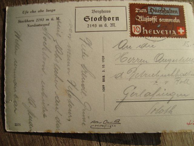 Cartoline postali: Stockhorn, Postkarte – Usato da Thun venduto da Gaad1961 1