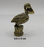 PELIKAN - Figur aus Messing - Dekoration - 5,5x4cm