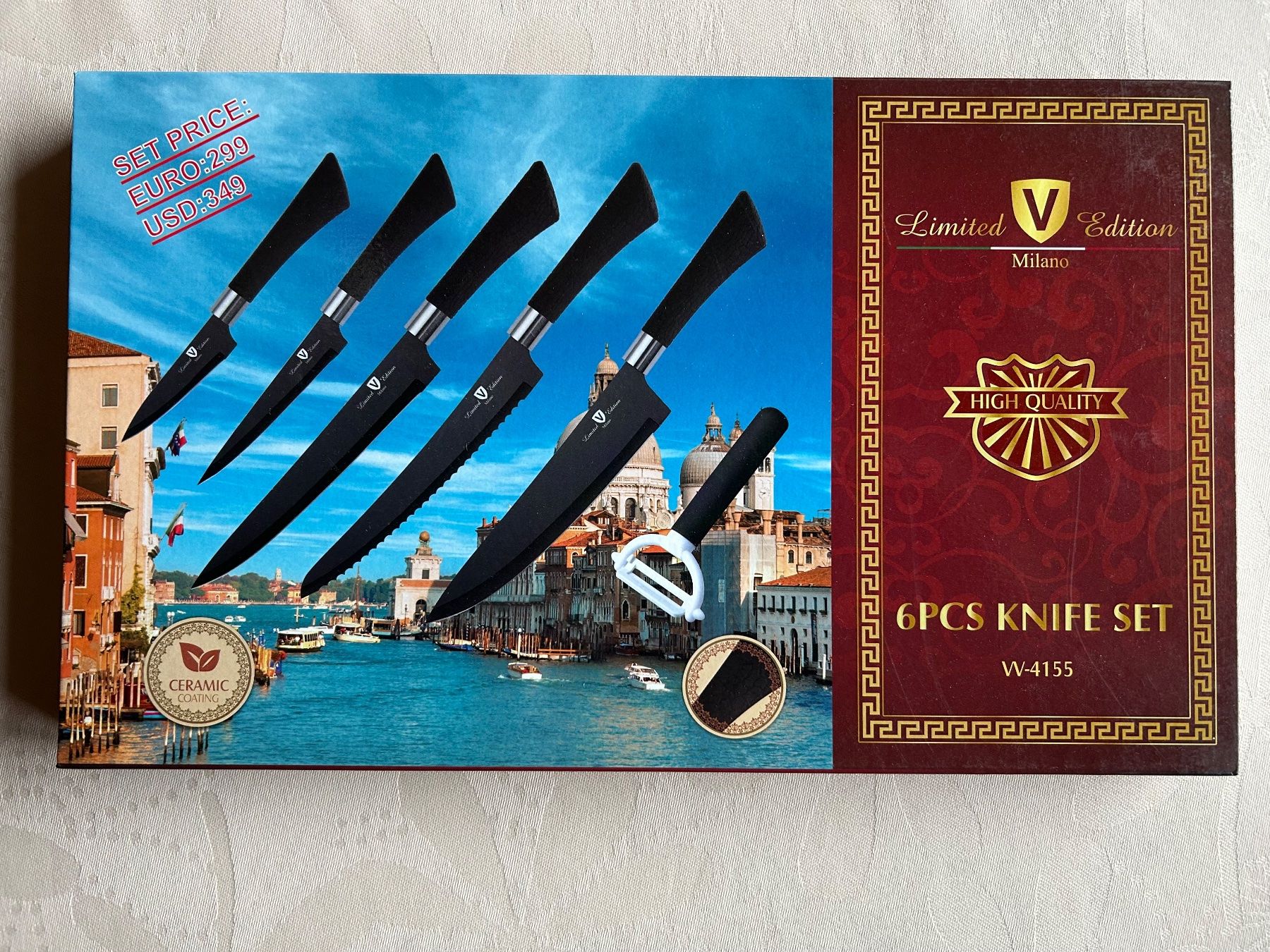 Coltelli: Messer Set Milano W-4155 – Nuovo e nell'imballaggio originale da Gächliwil venduto da H-PL
