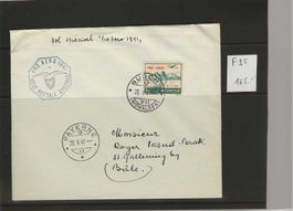 Enveloppe vol spécial 1941 Buchs Payerne avec F35 165.--