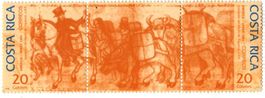 Briefmarken "Weltpostverein". Costa Rica