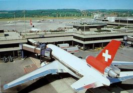 ZÜRICH Flughafen Flugzeug Swissair