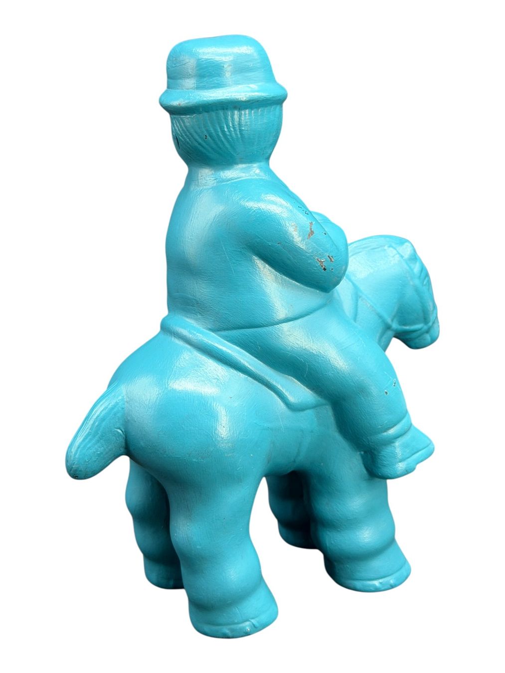 Sculture & Statue: Sculpture de chevalier en grès noir émaillé turquoise – Usato da Morges venduto da objetsdepoque 6