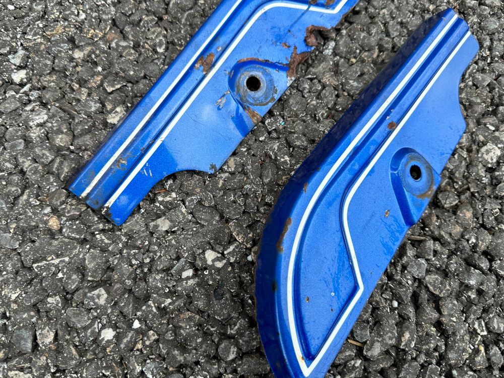 Acerbis Gabelabdeckungen Yamaha – Schutz Für Motorrad-Gabel, Farbe Blau