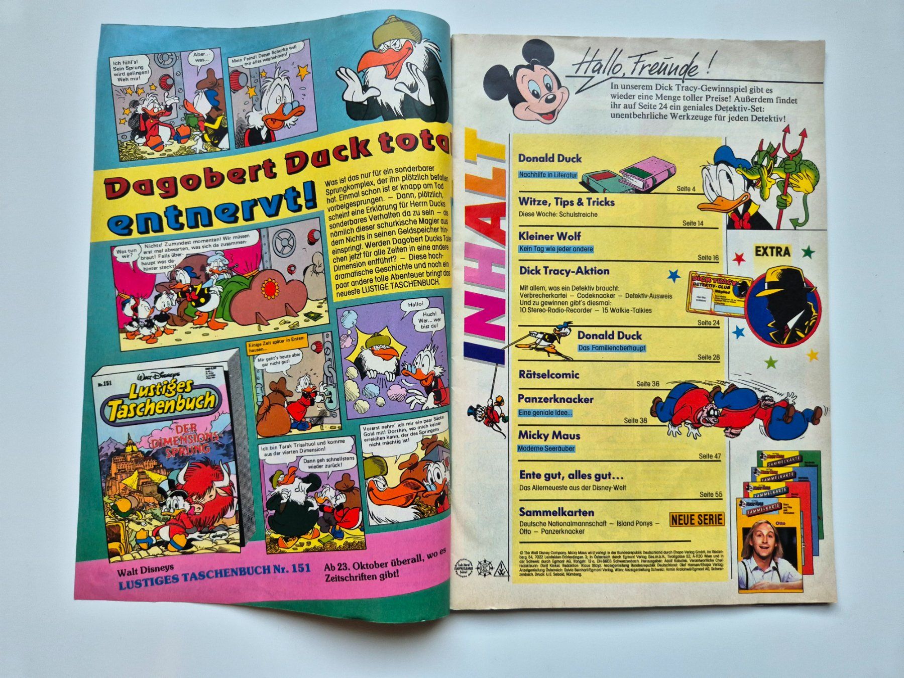 Comics: MICKY MAUS   Nr. 043   von 1990 – Gebraucht aus Niederweningen von Obson 1