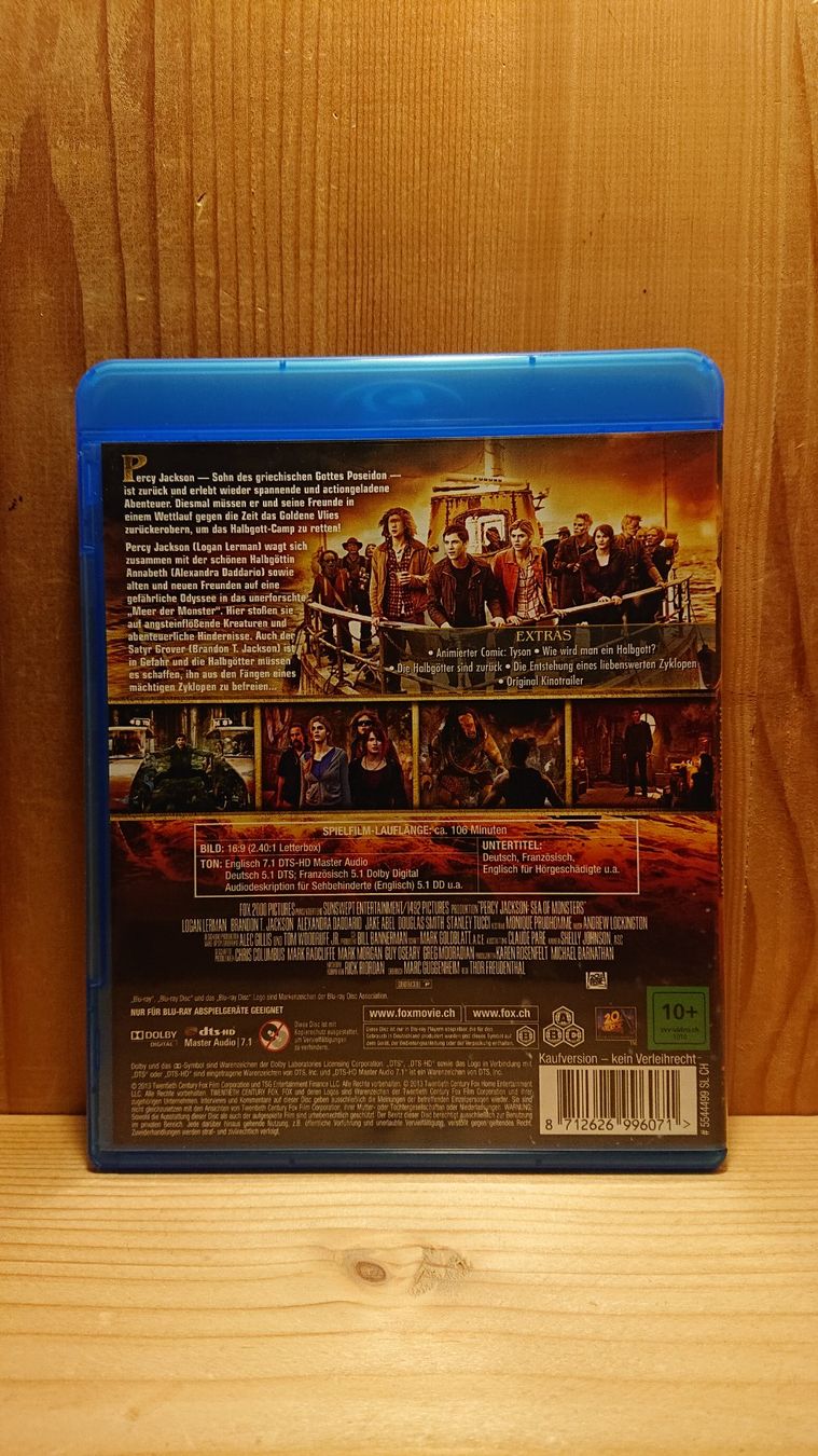 Tutti i DVDs: PERCY JACKSON 1 und 2 Blu-Ray – Usato da Wilderswil venduto da Exebub 4