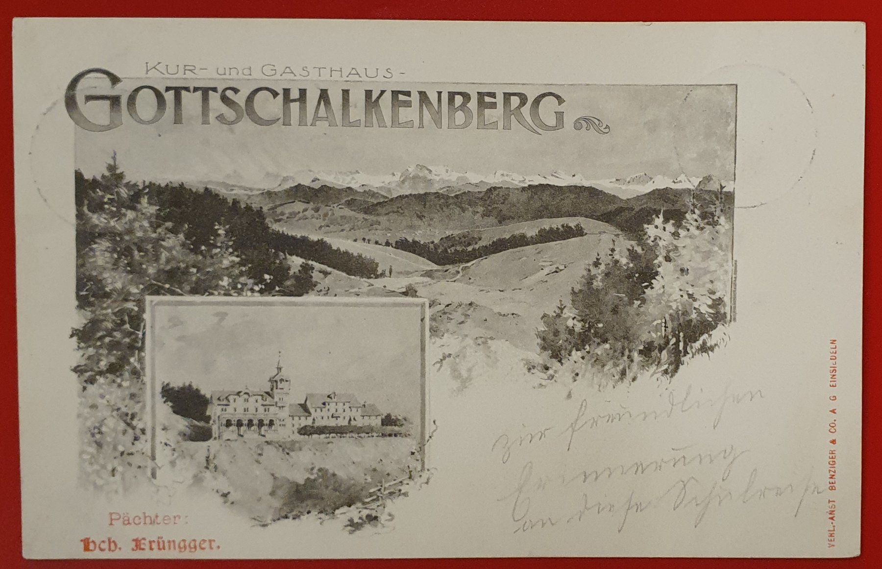 Cartoline postali: Kur - und Gasthaus Gottschalkenberg 1899 – Usato da Kreuzlingen venduto da Rschweiz1