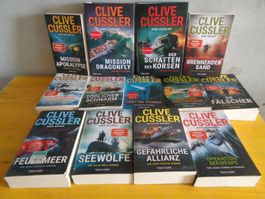 13 Romane von Clive Cussler Taschenbuch guter Zustand