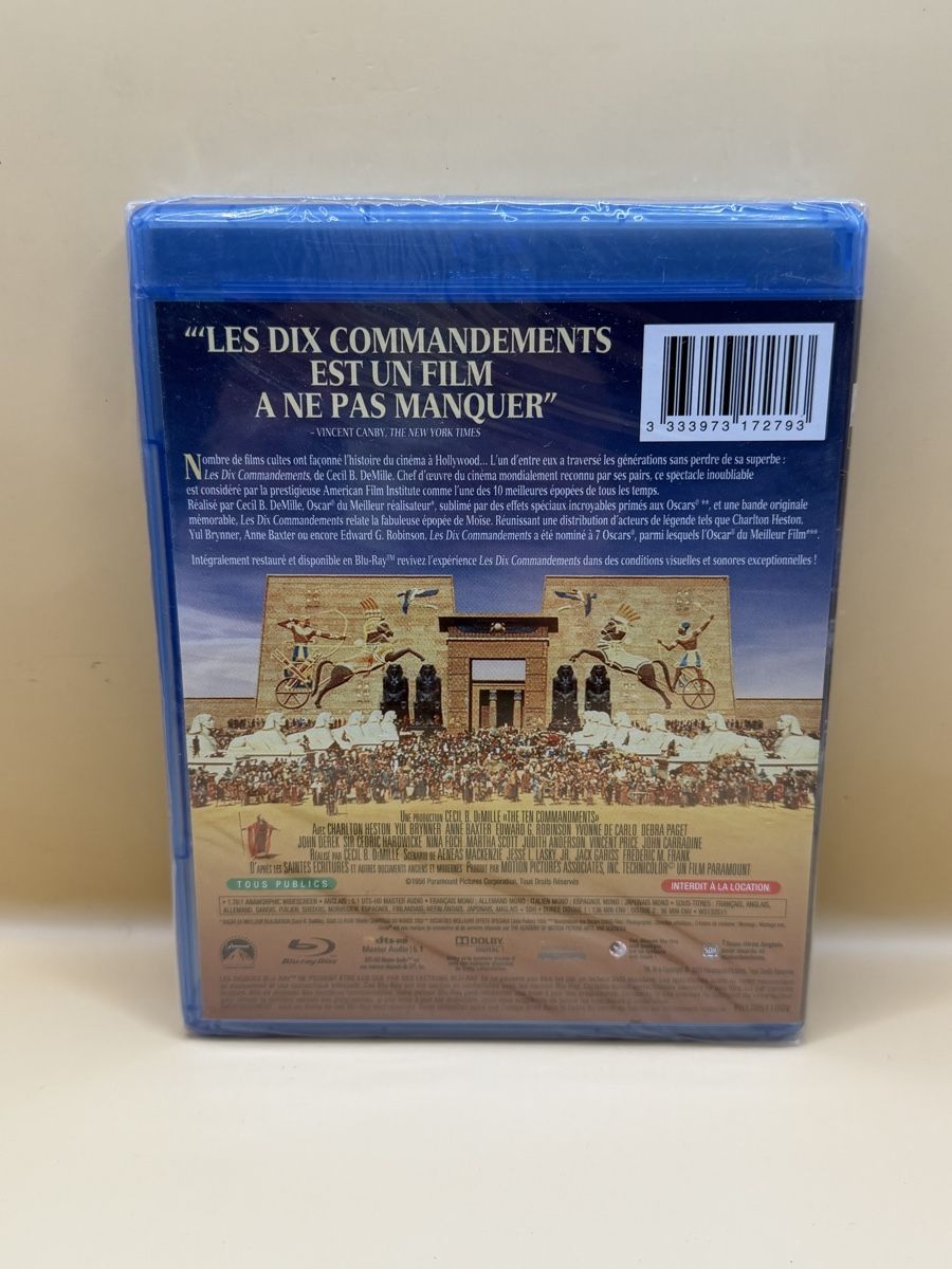 Tutti i DVDs: Les Dix Commandements Blu-Ray Neuf Sous Blister – Nuovo e nell'imballaggio originale da Genève venduto da sho_67qj 1