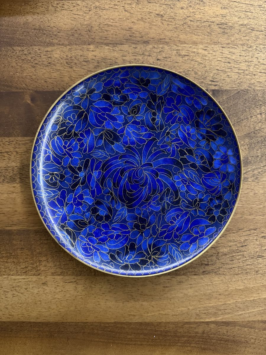 Geschirrsets: Vintage Enamel Bowl & Stand - Floral Pattern – Neu (gemäss Beschreibung) aus Commugny von semamonfrinoli 2
