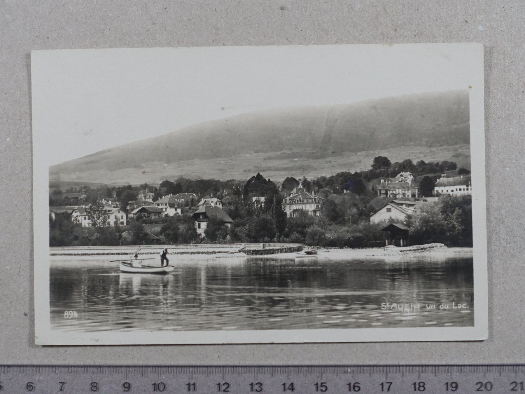 Cartoline postali: St. Aubin, 1931 – Usato da Lenzburg venduto da fh1