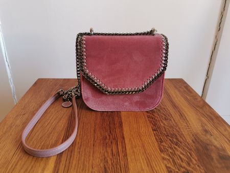 Stella McCartney Tasche Velvet Falabella Mini rosé