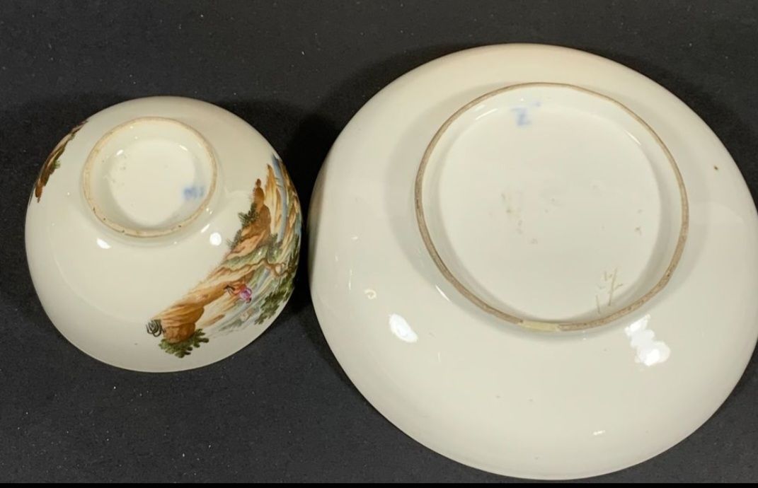 Geschirrsets: Antikes Koppchen mit Untertasse Unterglasurblaue Z-Marke – Gebraucht aus St. Gallen von charly92 3