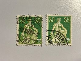 1933, Geriffeltes Kreidepapier, ZNr. 111z, gestempelt
