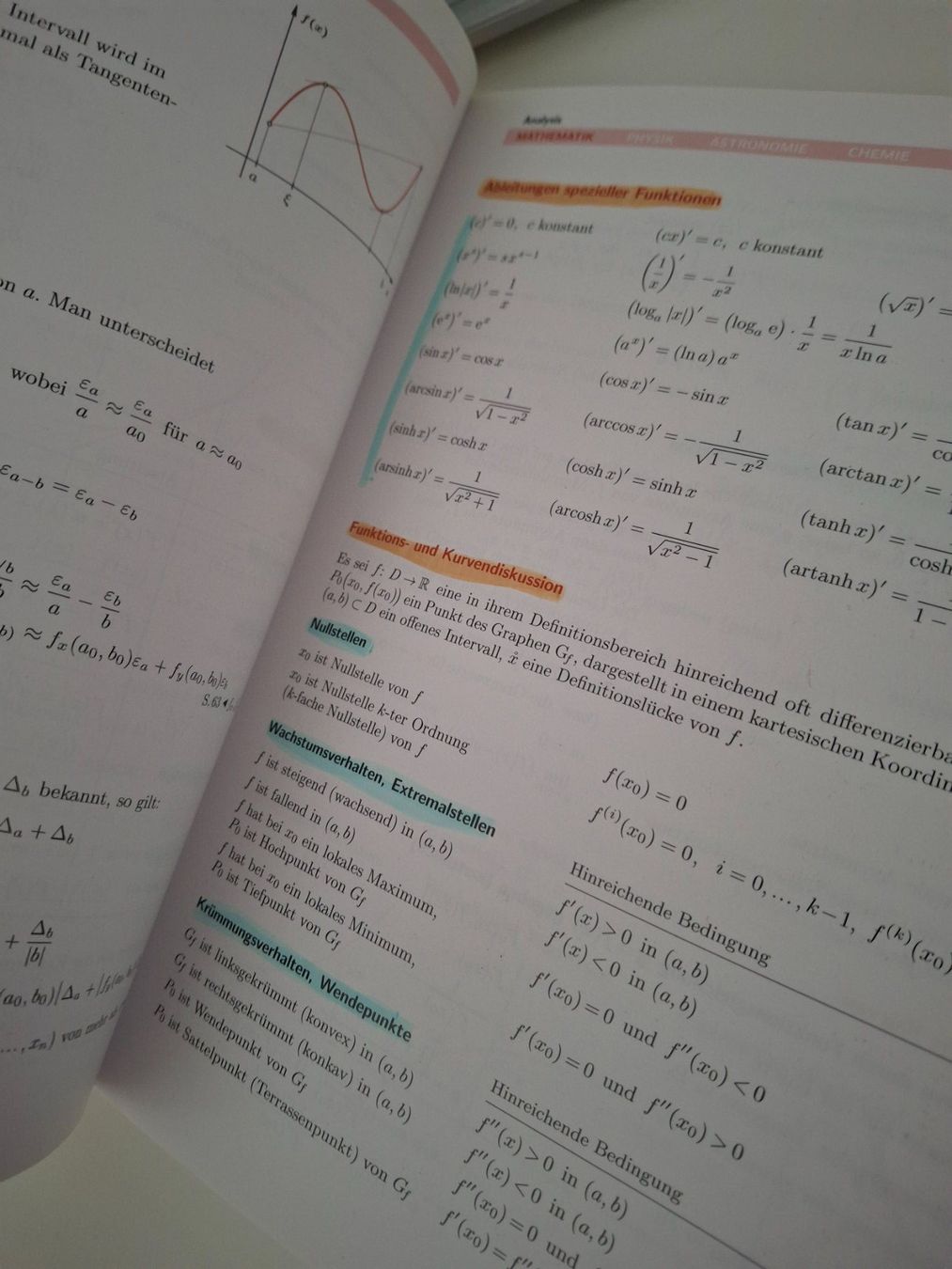 Libri: Formeln Tabellen Begriffe Mathematik Physik Chemie – Usato da Walterswil SO venduto da peiper2 5