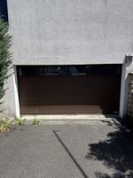 Porte de garage sectionnelle marron