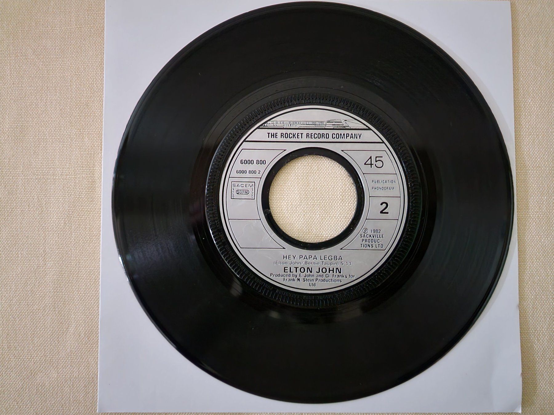 Schallplatten: Elton John Single – Blue Eyes – Gebraucht aus Root von atelier22