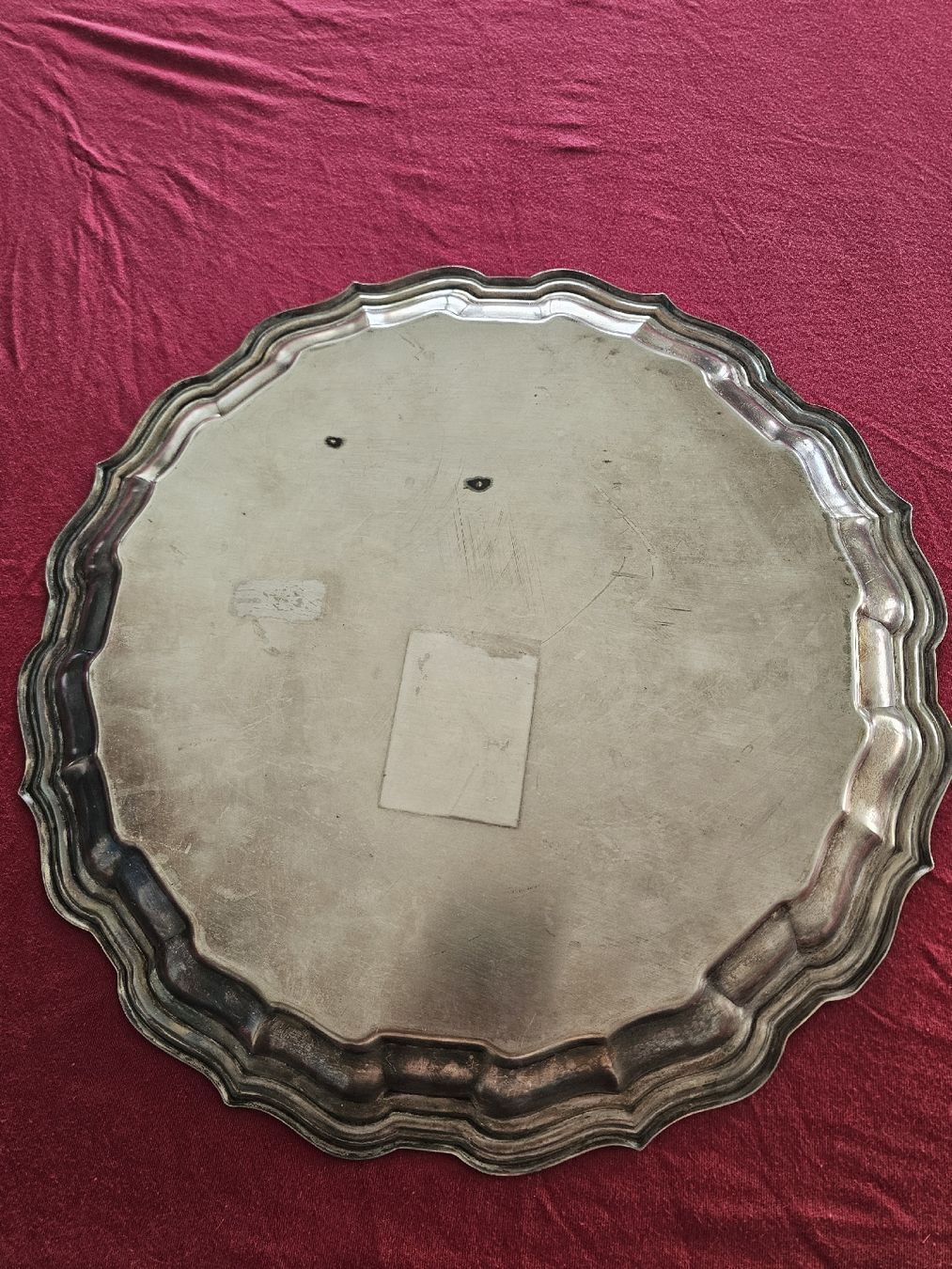 Piatti di portata: Vintage Silver Plated Serving Tray - Elegant Detail – Usato da Immensee venduto da Gitter 2