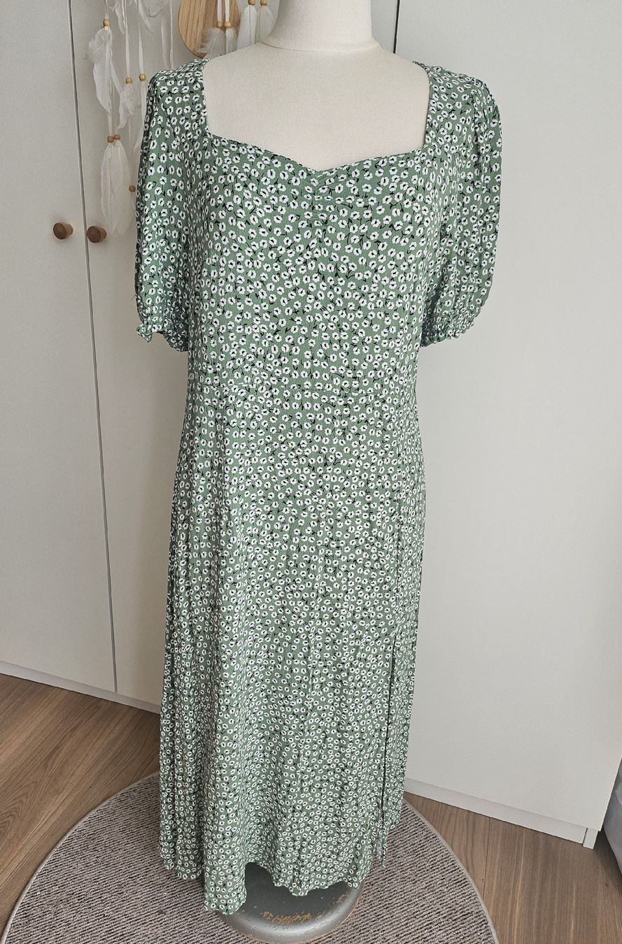 H&M Kleider: grünes Blumenkleid gr.44 H&M – Gebraucht aus Allschwil von na.wi.90