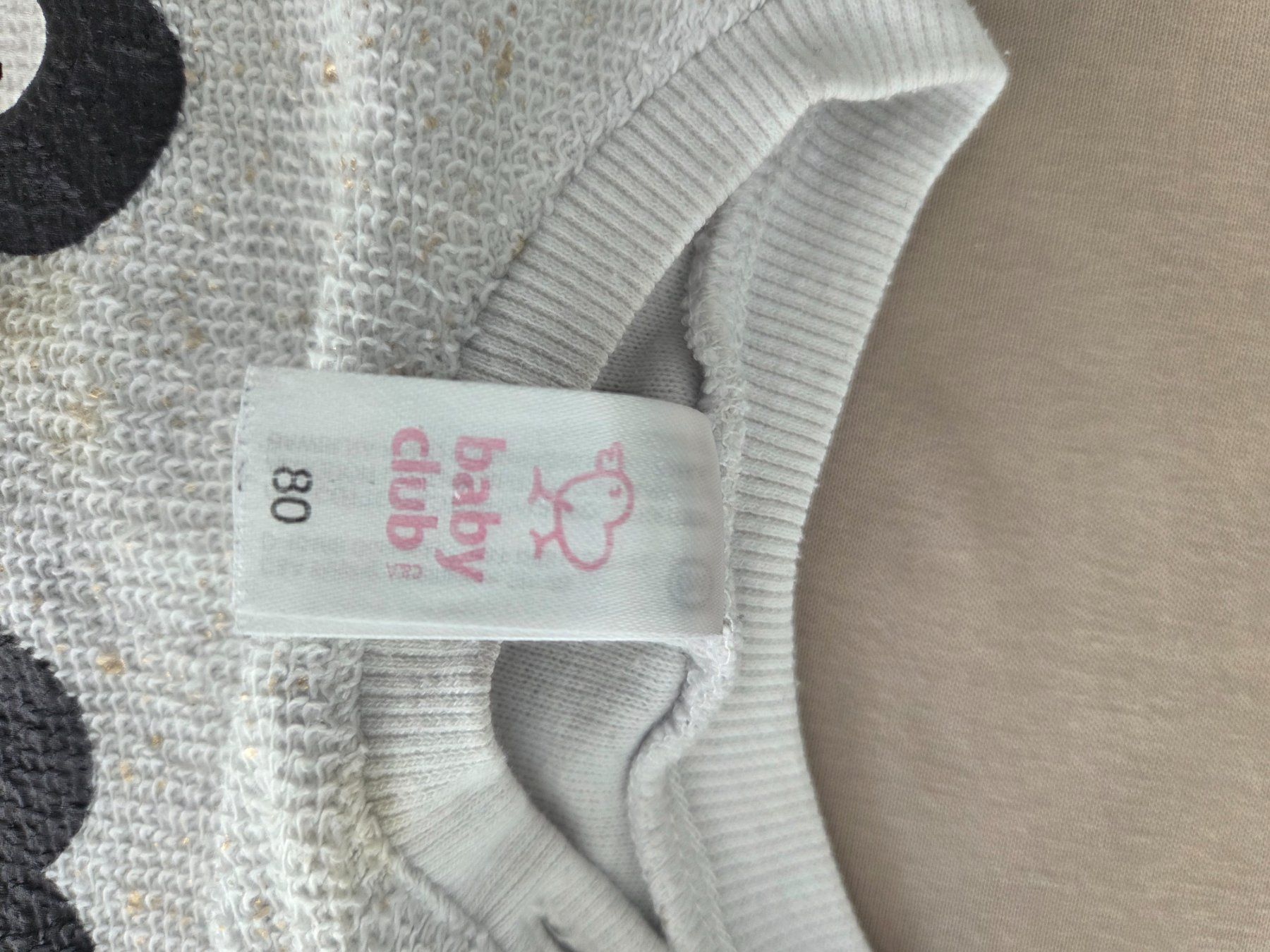 Pullover & Sweatshirts: Baby Club Pullover Gr. 80, Grau mit Panda Gesicht – Gebraucht aus Unterengstringen von Madhara 2