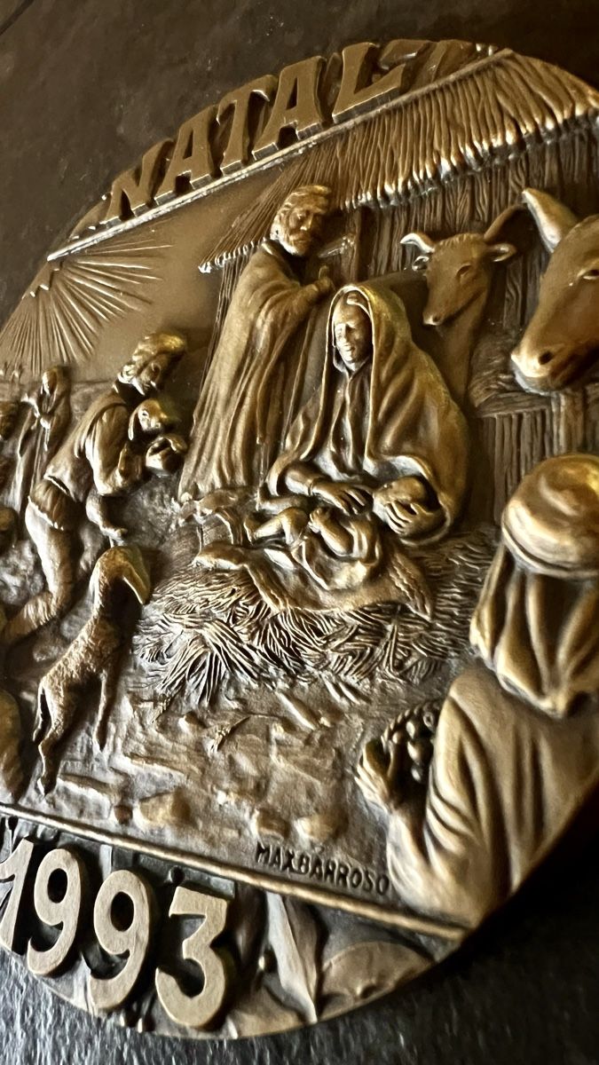 Medaillen: Médaille Noël NATAL 1993 bronze Max Barroso – Gebraucht aus Nyon von stylevintage79