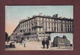 ST. GALLEN - Bahnhofplatz - 1910 // Falte //