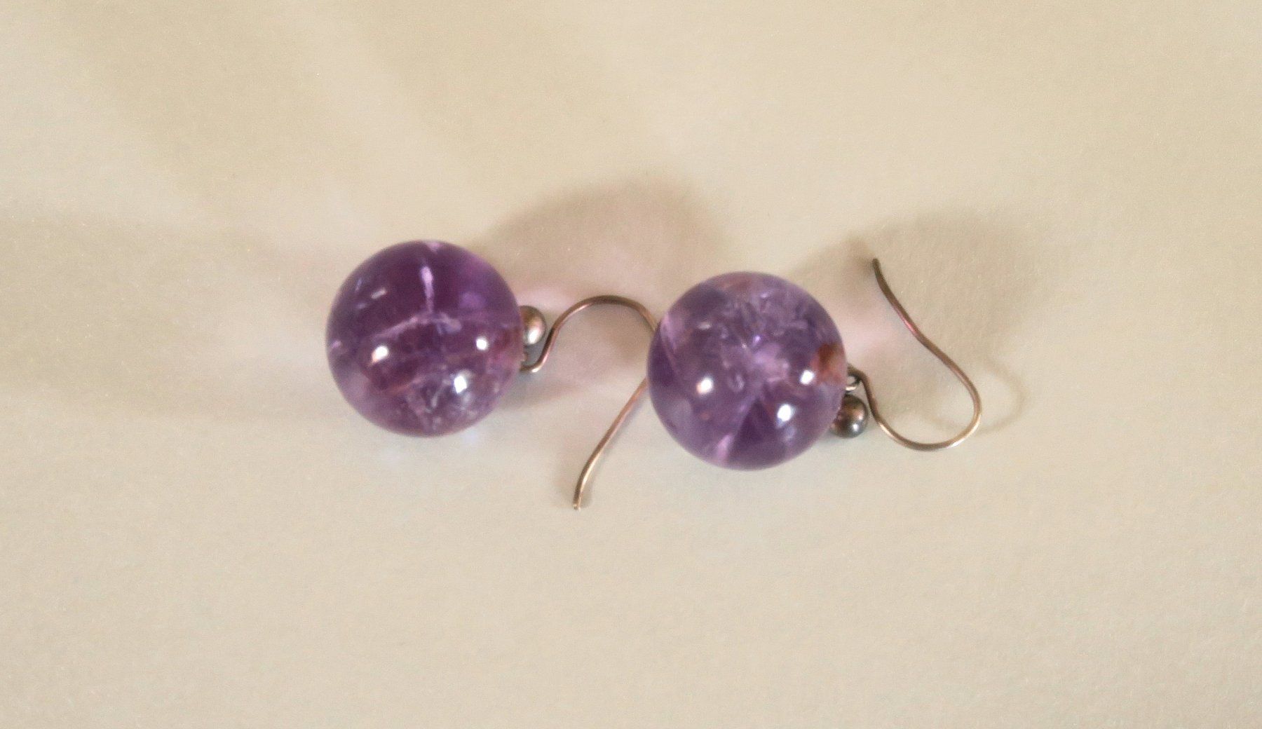 Orecchini pendenti & Orecchini a lobo: Ohrhänger Amethyst Kugeln – Usato da Brittnau venduto da marlenestone 3