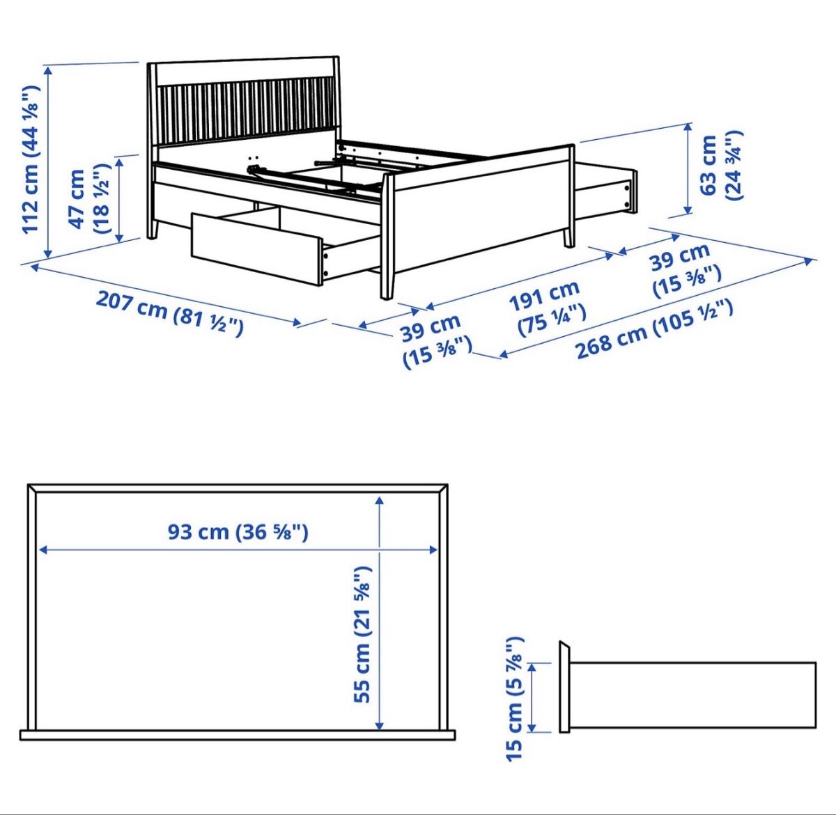 Ikea Betten: IKEA IDANÄS Boxspring Bett  – Gebraucht aus Zürich von ela_lw56 1