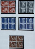 LOT 4 ER BLOCKS BRIEFMARKEN SCHWEIZ NEU