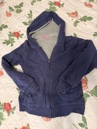 Kapuzenpulli Damen dunkelblau mit Innenfutter gebraucht