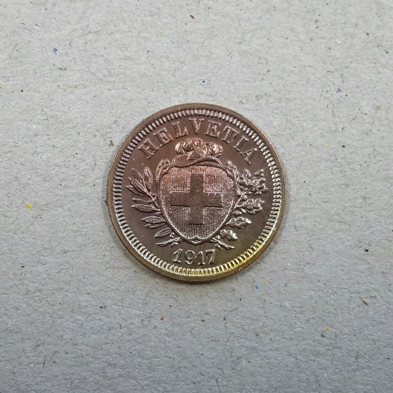 Tutti le monete: 1 Rappen 1917 , Bronze . – Usato da Burgdorf venduto da Olli.34