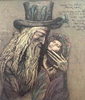 Ernst Fuchs  " Jakob und Joseph "    Druck