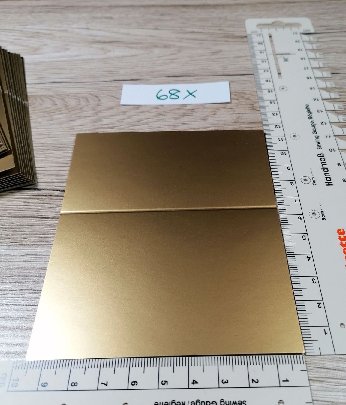 Cartoline: 68 Exklusive mini Karten/Klappkarten, Gold – Nuovo (secondo la descrizione) da Zollikofen venduto da Blackie 2