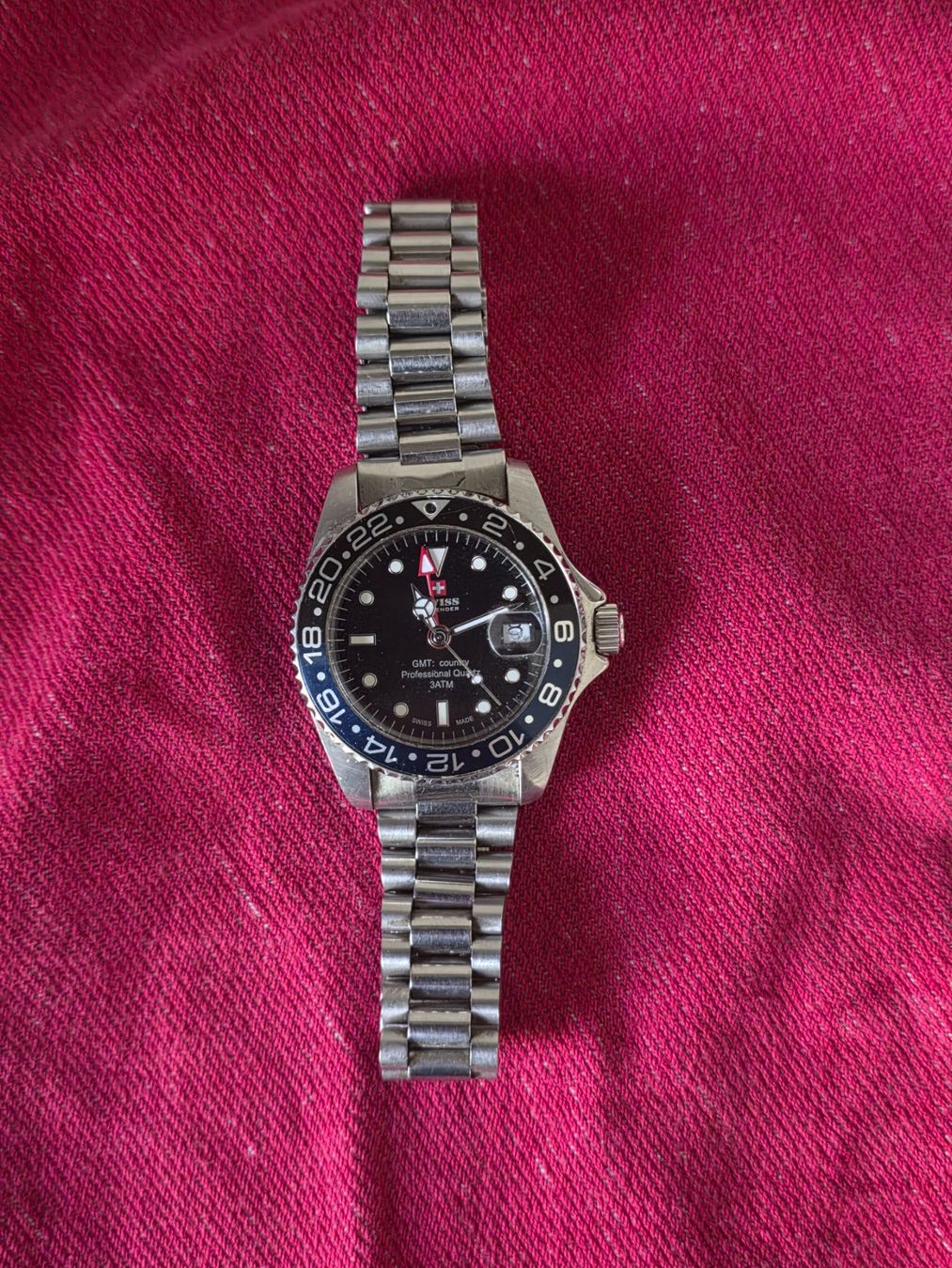 Swiss Orologi: Swiss GMT-Uhr – Nuovo (secondo la descrizione) da Glis venduto da LetztePreis
