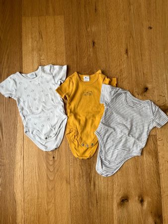 3er Set Baby Bodys Gr. 62/68 Kurzarm Sommer!