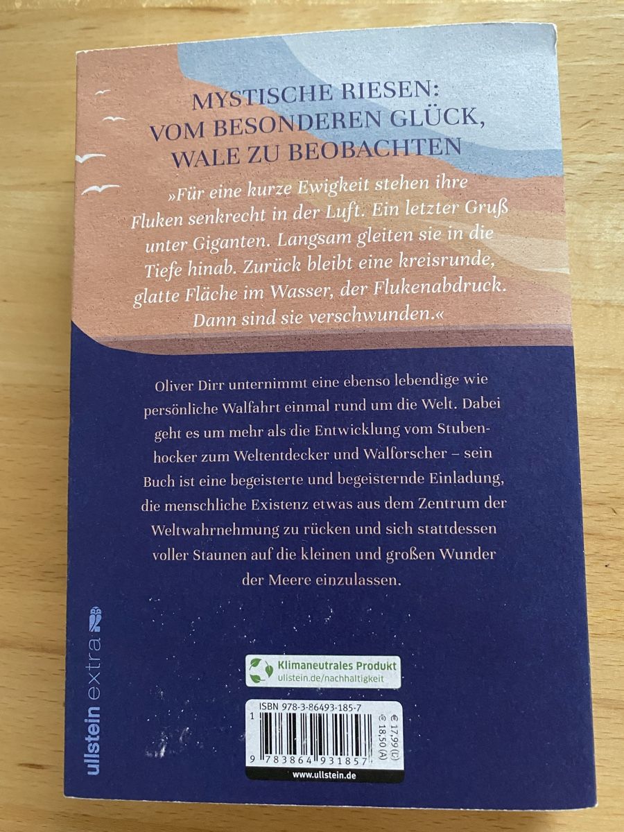 Bücher: Walfahrt - Oliver Dirr – Gebraucht aus Schwarzenburg von Michellu 1